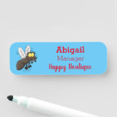 Funny horsefly insect cartoon naamplaatje (In situ)