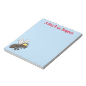 Funny horsefly insect cartoon notitieblok (Linkerzijde)