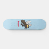 Funny horsefly insect cartoon persoonlijk skateboard (Horizontaal)