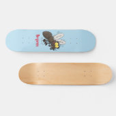 Funny horsefly insect cartoon persoonlijk skateboard (Horizontaal)