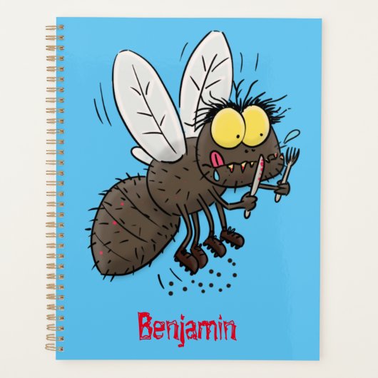 Funny horsefly insect cartoon planner (Voorkant)