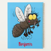 Funny horsefly insect cartoon planner (Achterkant)