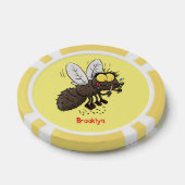 Funny horsefly insect cartoon poker chips (Enkel)