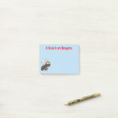 Funny horsefly insect cartoon post-it® notes (Op bureau)