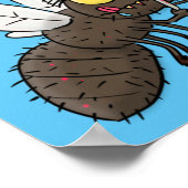 Funny horsefly insect cartoon poster (Hoek)