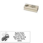 Funny horsefly insect cartoon rubberstempel (Gestempeld)