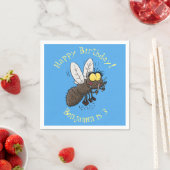 Funny horsefly insect cartoon servet (Insitu)