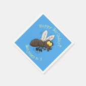 Funny horsefly insect cartoon servet (Hoek)
