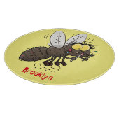 Funny horsefly insect cartoon snijplank (Hoek)