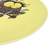 Funny horsefly insect cartoon snijplank (Hoek)