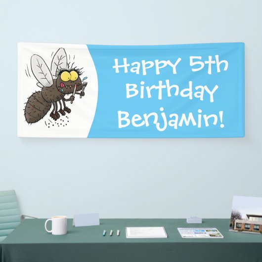 Funny horsefly insect cartoon spandoek (Beurs)