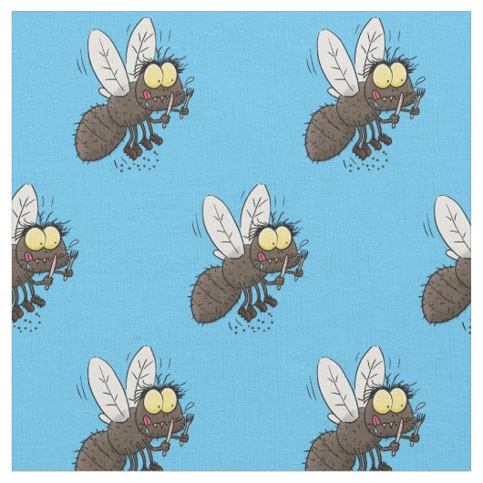 Funny horsefly insect cartoon stof (Close Up)