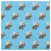 Funny horsefly insect cartoon stof (Swatch)