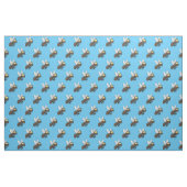 Funny horsefly insect cartoon stof (Fat Quarter)