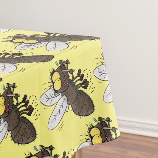 Funny horsefly insect cartoon tafelkleed (Voorbeeld)