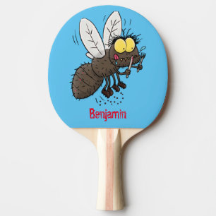 Funny horsefly insect cartoon tafeltennisbatje