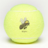 Funny horsefly insect cartoon tennisballen (Voorkant)