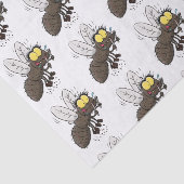 Funny horsefly insect cartoon tissuepapier (Detail)