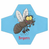 Funny horsefly insect cartoon voetbal (Enkel)