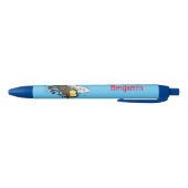Funny horsefly insect cartoon zwarte inkt pen (Bodem)