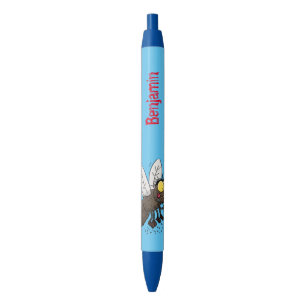 Funny horsefly insect cartoon zwarte inkt pen
