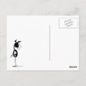 Funny Horses Decorting Pasture Cartoon Briefkaart (Achterkant)