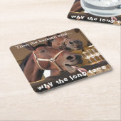 Funny Horses Kartonnen Onderzetters (Schuin)