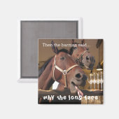 Funny Horses Magneet (Voorkant / Achterkant)