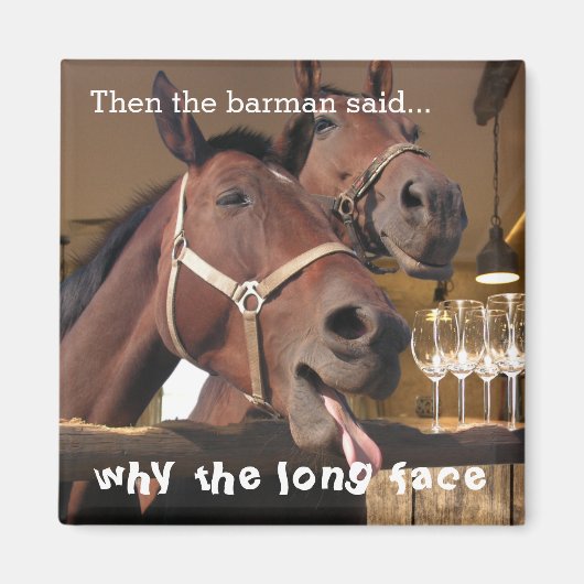 Funny Horses Magneet (Voorkant)