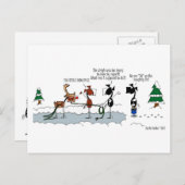 Funny Horses Stealing Cartoon Briefkaart (Voorkant / Achterkant)