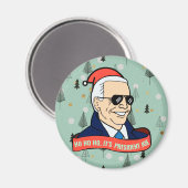 Funny Ho's President Joe Biden Kerstmis Kitchen Magneet (Voorkant / Achterkant)
