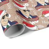 Funny Ho's President Joe Biden Kraft Kerstmis Cadeaupapier (Rol Hoek)