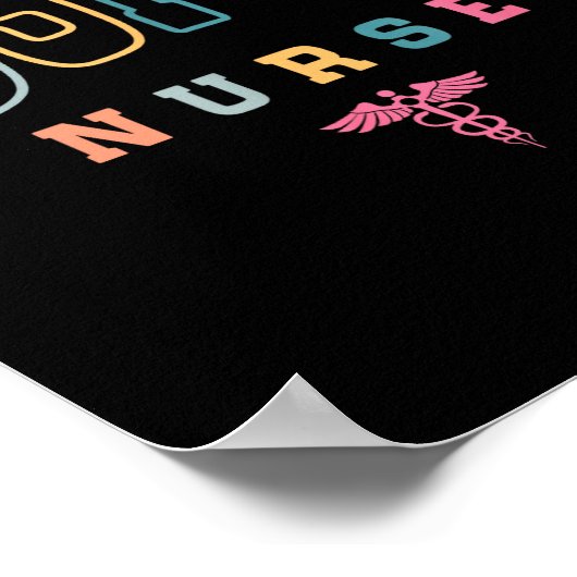 Funny Hospice Nurse Doctor Graduation Medical Nurs Poster (Hoek)