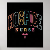 Funny Hospice Nurse Doctor Graduation Medical Nurs Poster (Voorkant)