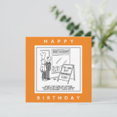 Funny Hospitality Industry Personeelsproblemen Kaart (Staand voorkant)