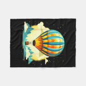 Funny Hot Air Balloon For New Adventures Lovers  Fleece Deken (Voorkant (Horizontaal))