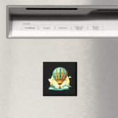 Funny Hot Air Balloon For New Adventures Lovers  Magneet (Insitu (Vaatwasser))