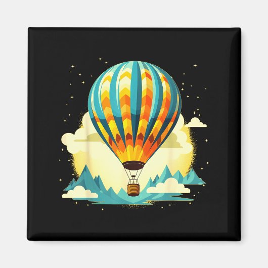 Funny Hot Air Balloon For New Adventures Lovers  Magneet (Voorkant)