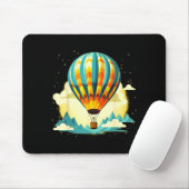 Funny Hot Air Balloon For New Adventures Lovers Muismat (Met muis)