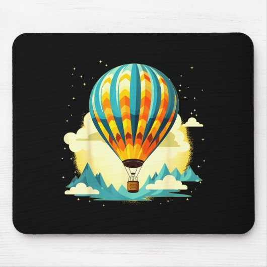 Funny Hot Air Balloon For New Adventures Lovers Muismat (Voorkant)