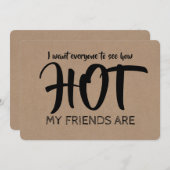 Funny Hot Bridesmaid / Maid of Honor proposal Kaart (Voorkant / Achterkant)