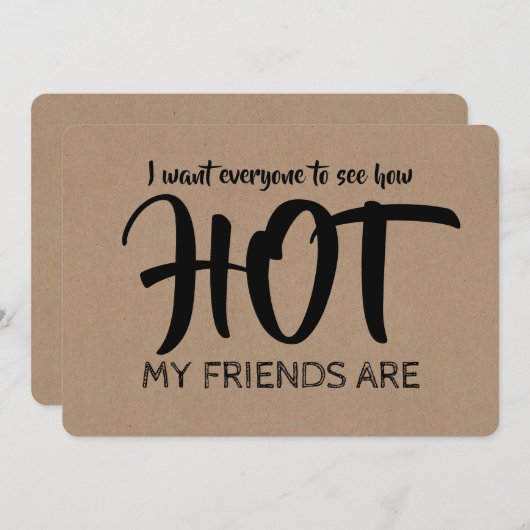 Funny Hot Bridesmaid / Maid of Honor proposal Kaart (Voorkant / Achterkant)