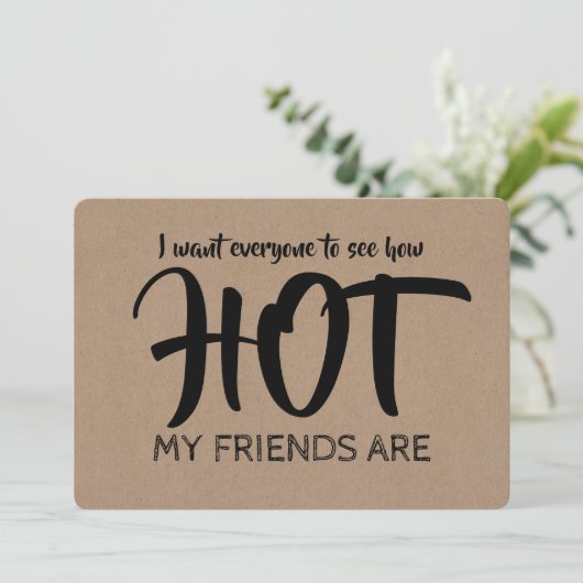 Funny Hot Bridesmaid / Maid of Honor proposal Kaart (Staand voorkant)