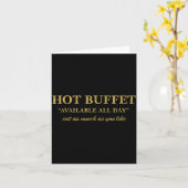 Funny Hot Buffet Available All Day Eat As Much As  Kaart (Gele Bloem)