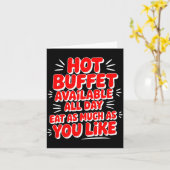 Funny Hot Buffet Available All Day Eat As Much As  Kaart (Gele Bloem)