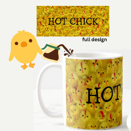 Funny HOT CHICK Yellow Baby Chicken Mok