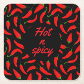 Funny Hot Chili Pepper patterned Kartonnen Onderzetters (Voorkant)