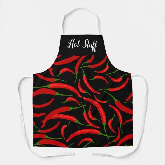 Funny Hot Chili Peppers Kitchen Aprons Schort (Voorkant)