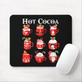 Funny Hot Cocoa Santa Elf C Merry Christmas Pajama Muismat (Met muis)