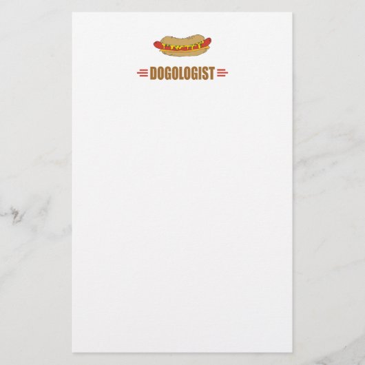Funny Hot Dog Briefpapier (Voorkant)